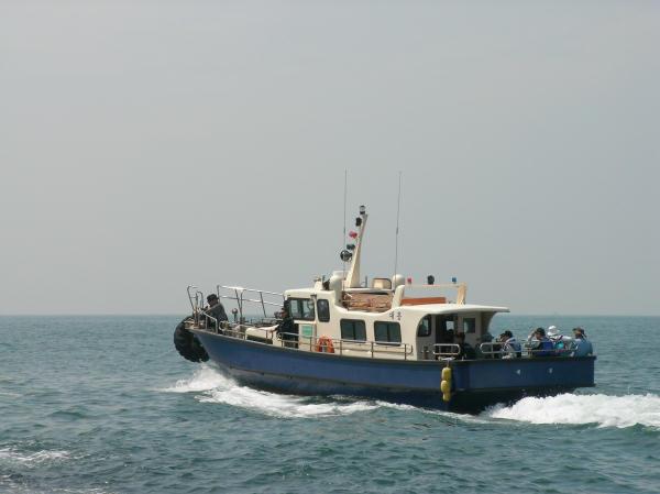 Transport vessel 'Daeheung' which took us to the confluence