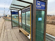 #9: Bus stop 1.7km north of the confluence