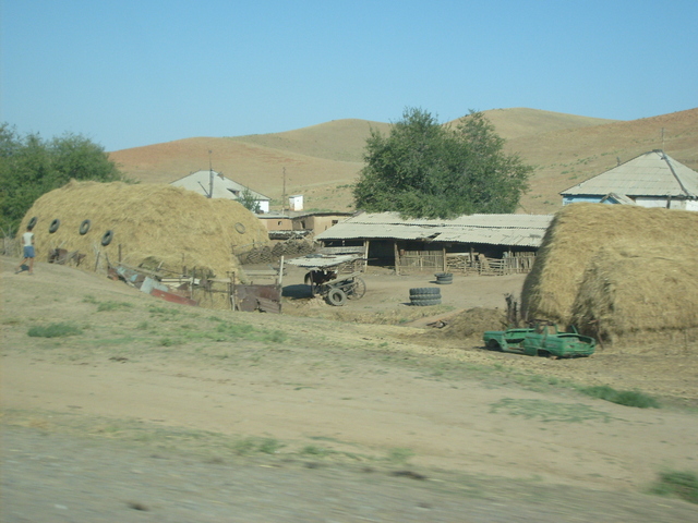 Small settlements beside the road