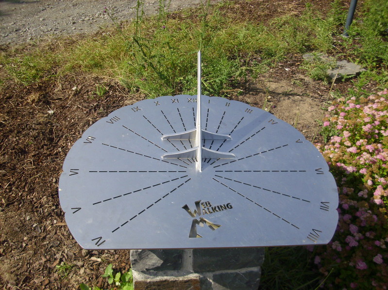Sundial at the Confluence point