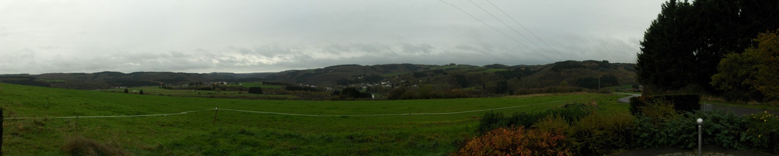 Panoramic view south and west