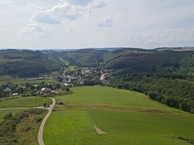 #11: View West (towards the village of Enscherange) from 50m above the point