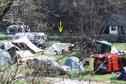 #9: Camping site at Kautenbach along river Clerve, my tent under the arrow