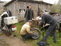 #8: Fixing a flat tire in Russia