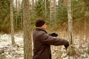 #4: West view. Yury points to an exact spot