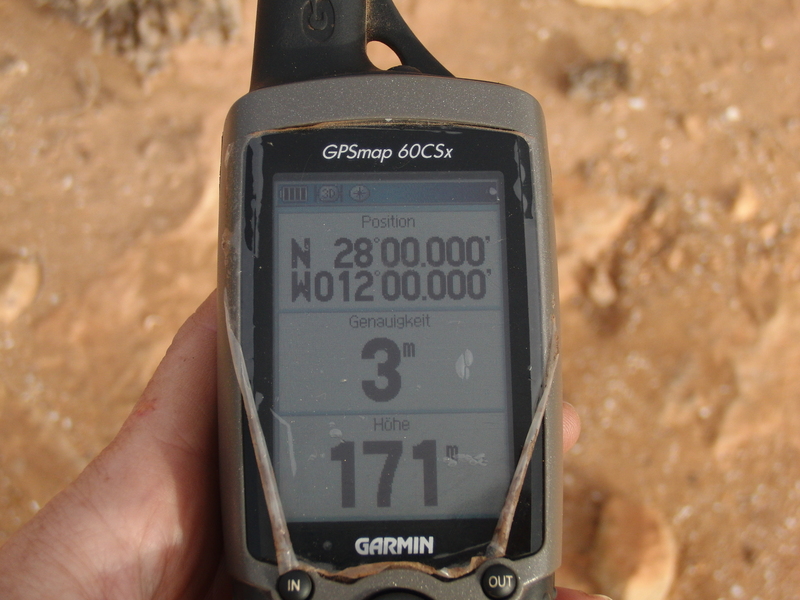 GPS zero in the desert