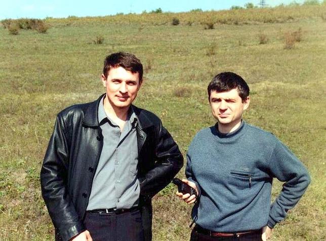 Nicolae and Igor are newly-made confluence hunters