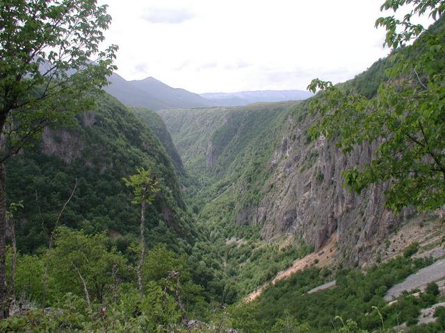 Precipitous Gorge in the Vicinity of 43°N 19°E