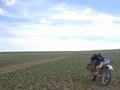 #6: Earth road near the confluence and my motorcycle