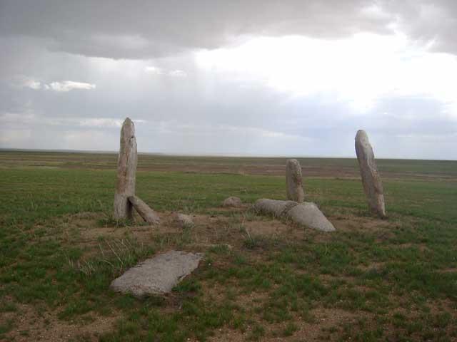 Relics located west of the confluence point