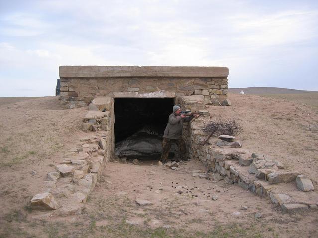 дот времен войн / Reinforced-concrete bunker of the times of the wars