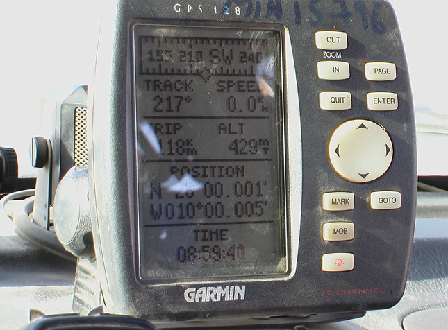 GPS Garmin-128 indications