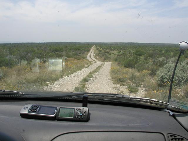 There was 20 miles of dirt road like this, muddy in spots.