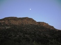 #10: View from the bottom of the canyon with the the moon rise.