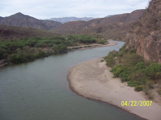 Gorgeous view of the Yaquis River very close to the point