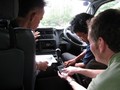 #6: Sitoh, Jamil and I using my Windows Mobile device with GPS to find the way.