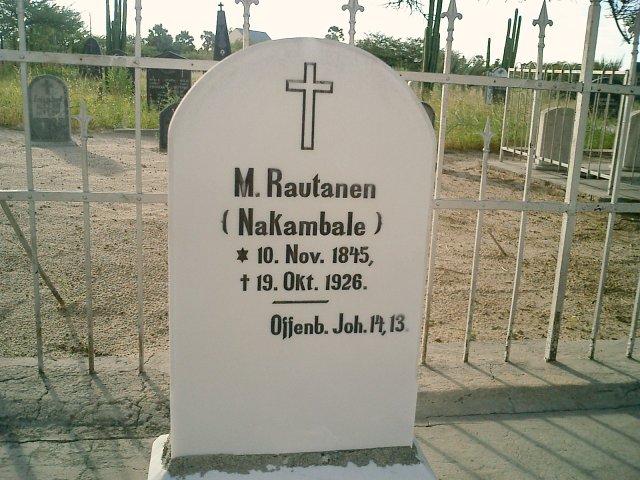 Grave of Rautanen