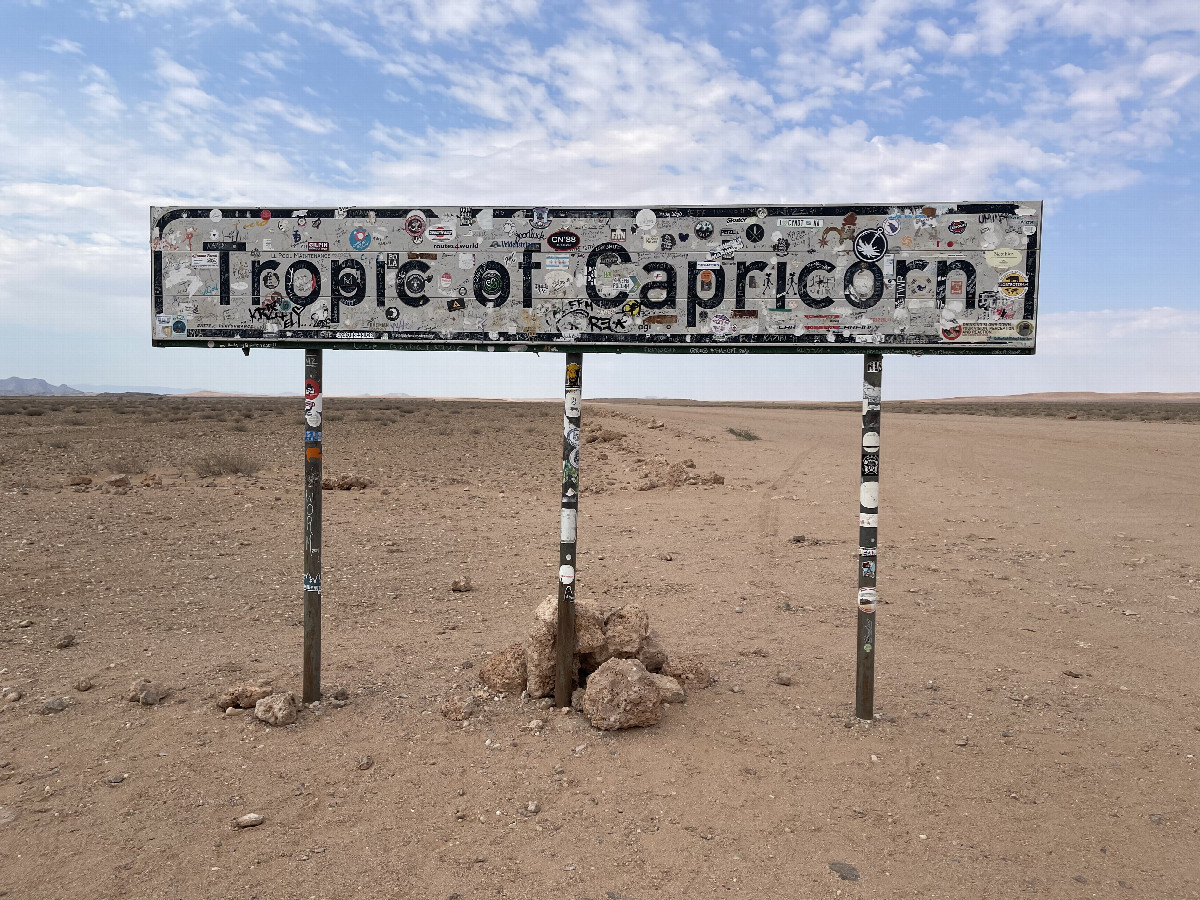 Crossing the Tropic of Capricon