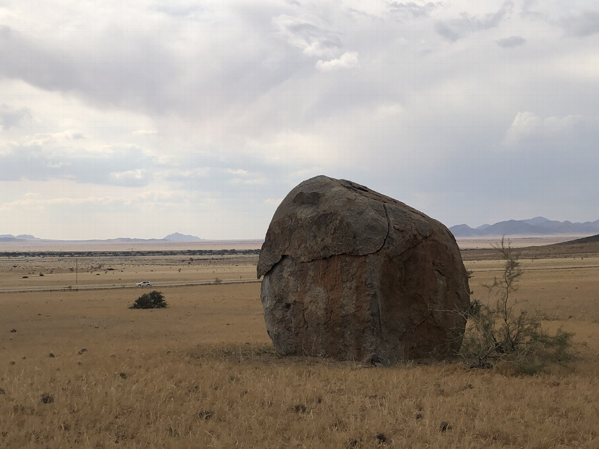 Single Rock in the Grassland