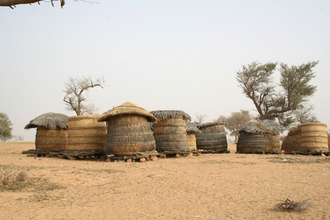 Granaries used to store millet and other crops