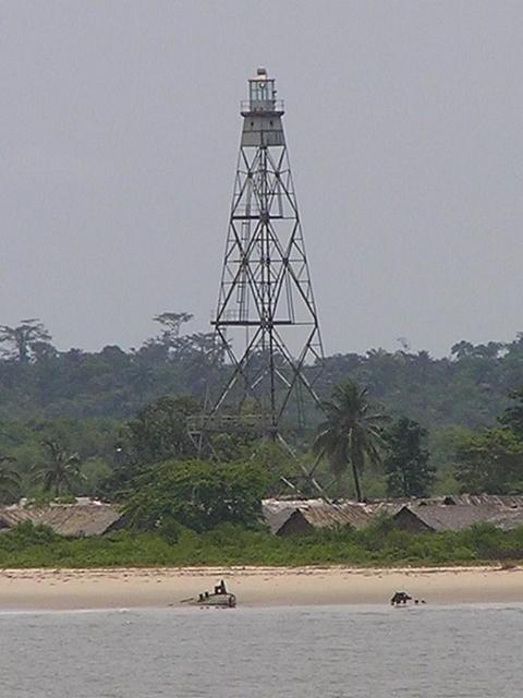 Field Point Light at the mouth of Bonny River