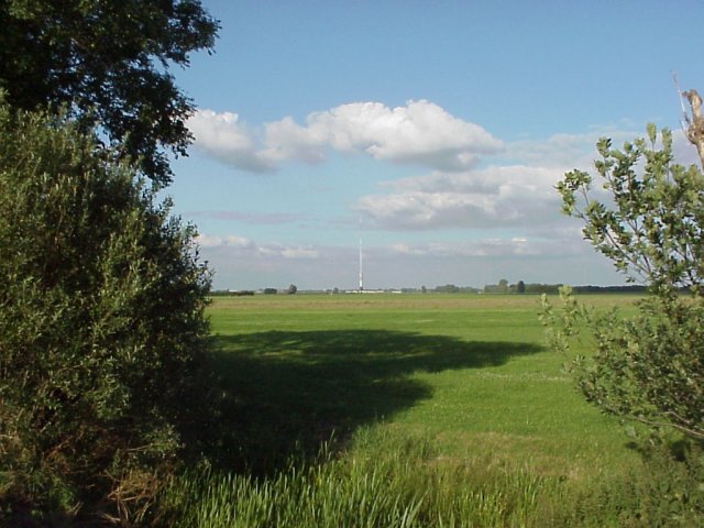 East-view from the spot with the TV tower in IJsselstein.
