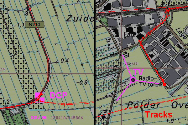 Detailed maps for DCP and TV tower