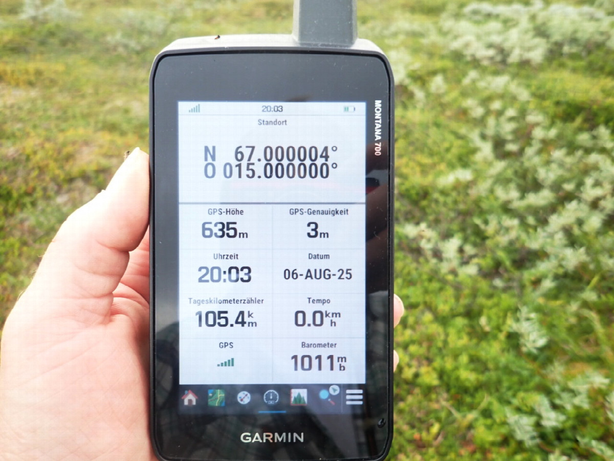 GPS + Galileo Pointposition / Schnittpunkt Position 