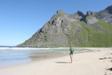 #9: huge sand beach of Horseidvika, about 3km from the confluence