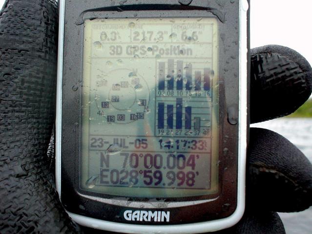 GPS - Position in Water / Schnittpunkt im See