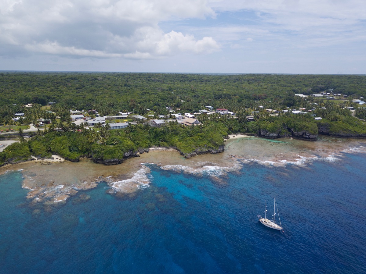 Niue’s capital ‘city’ of Alofi, just a few km away.