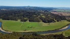 #8: View West from about 100 m above the point: Whakatane River, Mount Edgecumbe 