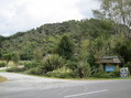 #9: The entrance to Ocean View Chalets from the Sandy Bay - Marahau Road