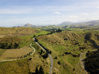 #5: View South from a height of 120m (from the Kekerengu River, 200m South of the point)