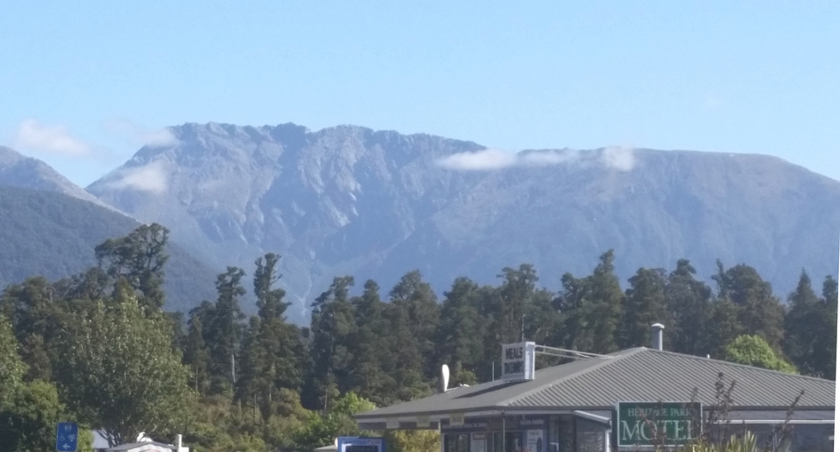 The Browning range as seen from Haast township