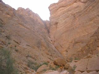 #1: 840 m from the Confluence, a steep rockface