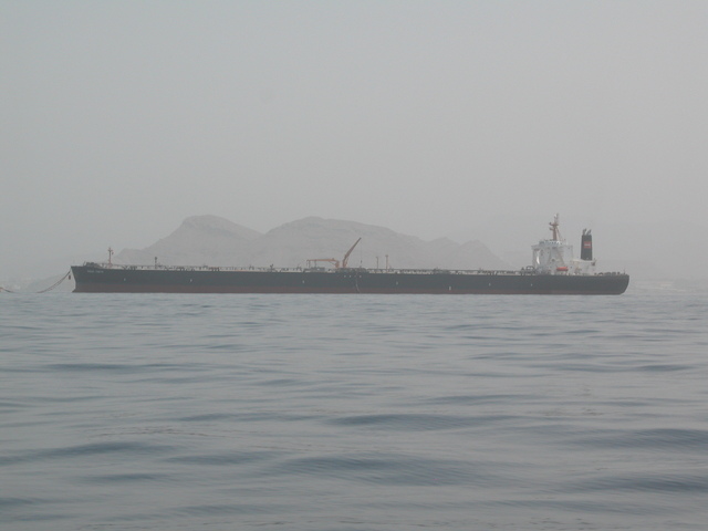 Oil tanker off Masqat