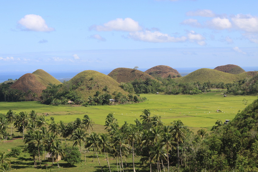 Chocolate Hills in Sagbayan town of Bohol
