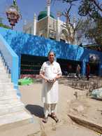 #8: Me in front of Shah Noorani shrine