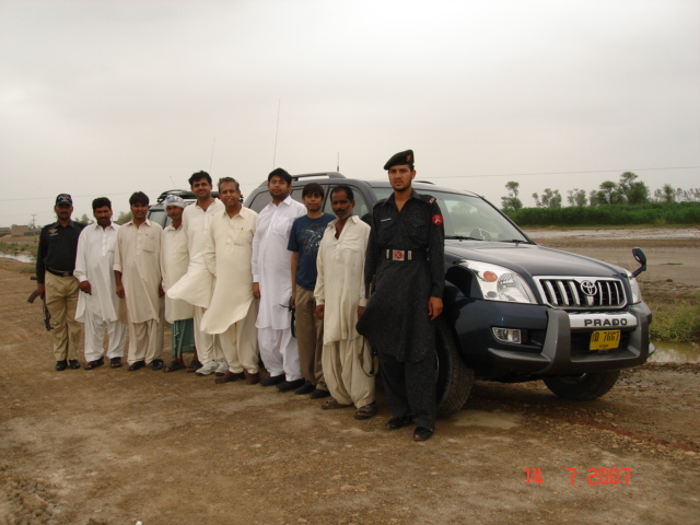 Group with Jeep drivers and myself after completing the task