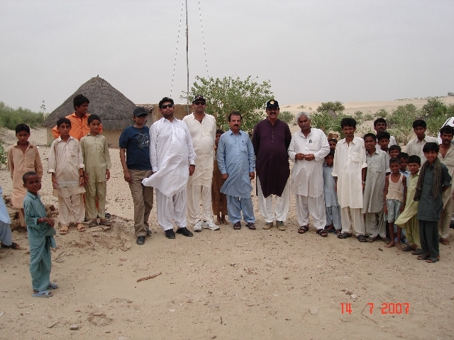 Group with Tehsidar sb,his staff and local villagers at Ranahu