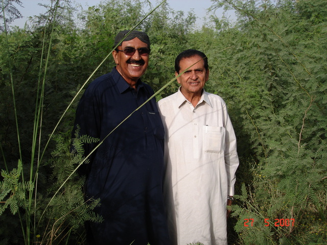 Mr Kasim and Mr Bijarani at confluence point