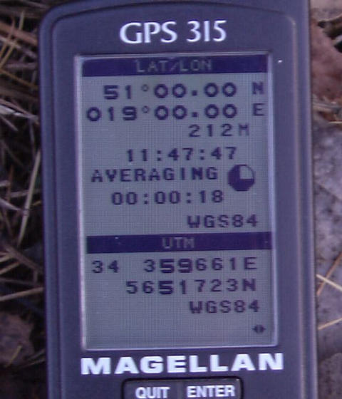 Point "zero" on my GPS