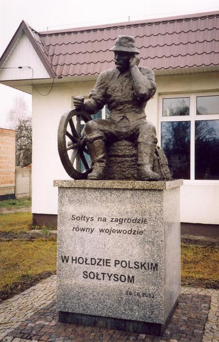 Monument to all Polish sołtys in Wąchock