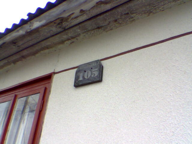  House no. 105 in Chruślanki Józefowskie - next to it I parked my car