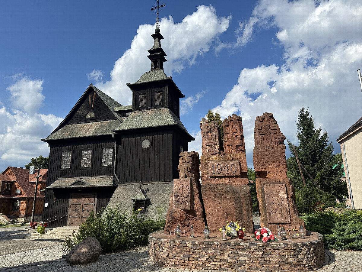 Nearby Church and Monument