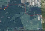 #11: My track on the satellite image (© Google Earth 2013) - 