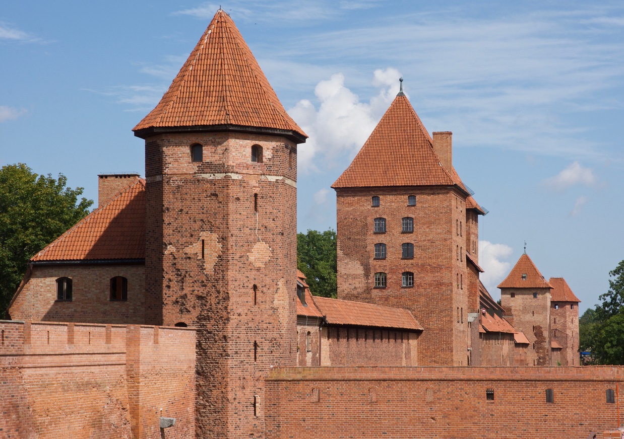 Historic Malbork Castle, about 5 km North of the point