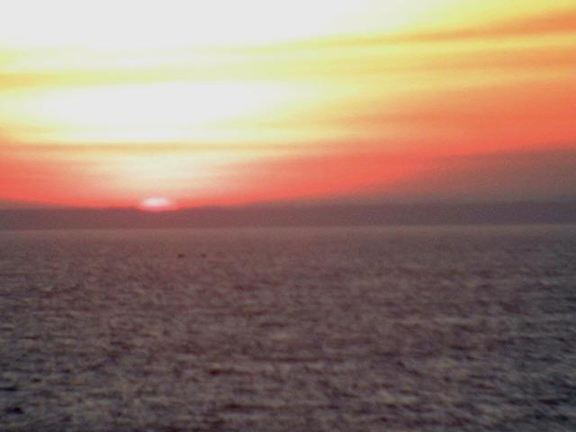 Sunrise as precalculated over the Polish coast