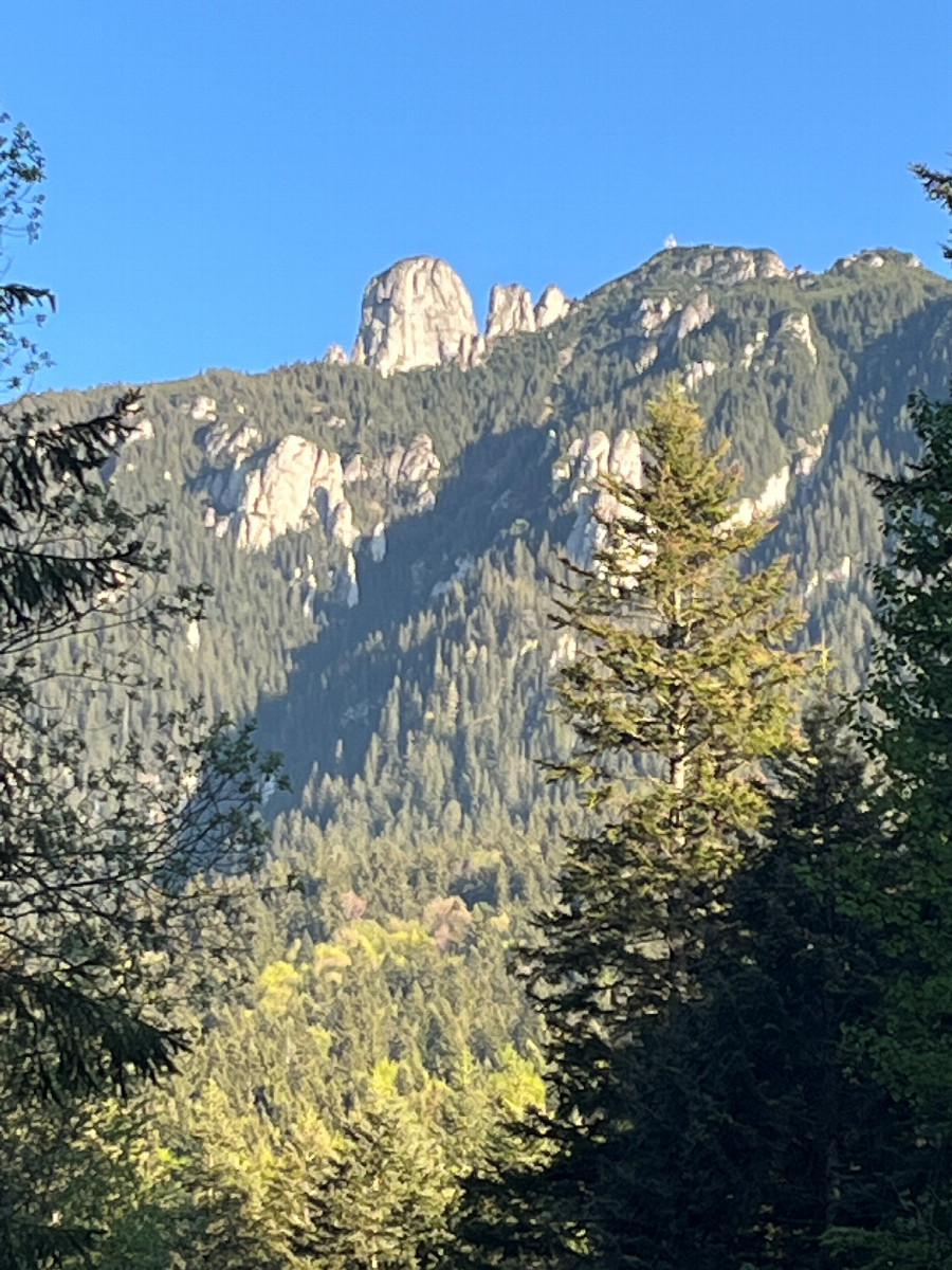 Panaghia cliff in Ceahlău National Park - from the end of the ramification